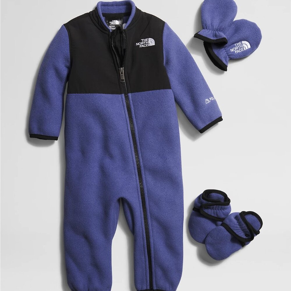 The North Face Infant Denali One piece Set Cave Blue New in Box Size Various